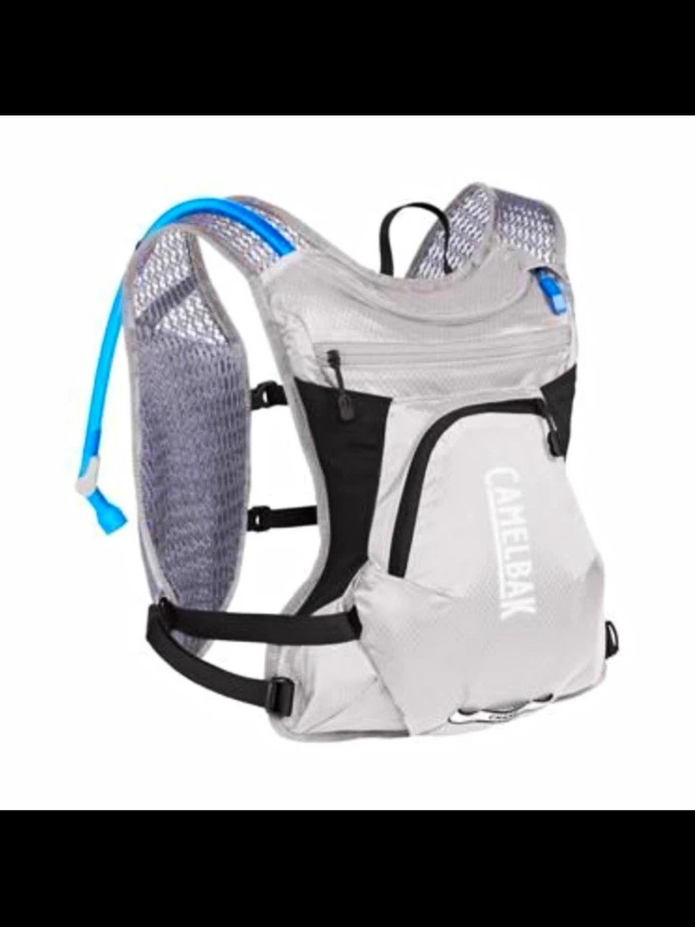 CamelBak Women’s Chase 50 fl oz Light Gray Hydration Pack w/Blue Drinking Tube